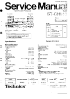 Technics - STCH-510 - Service manual